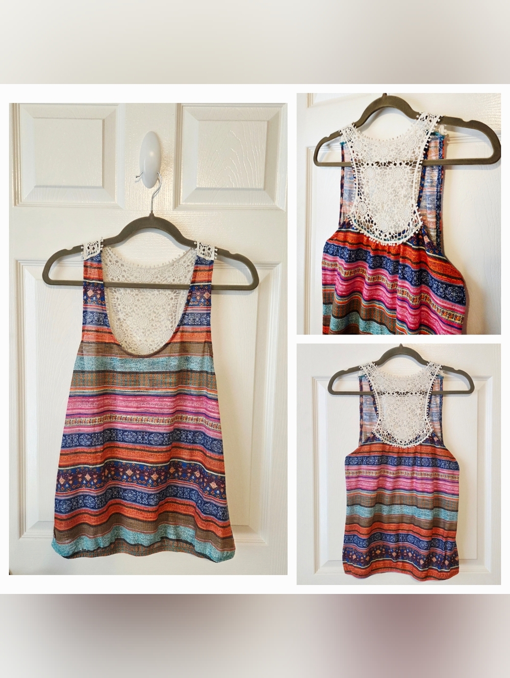 Embroided Tank Top - Multicolor - Picture 4 of 4